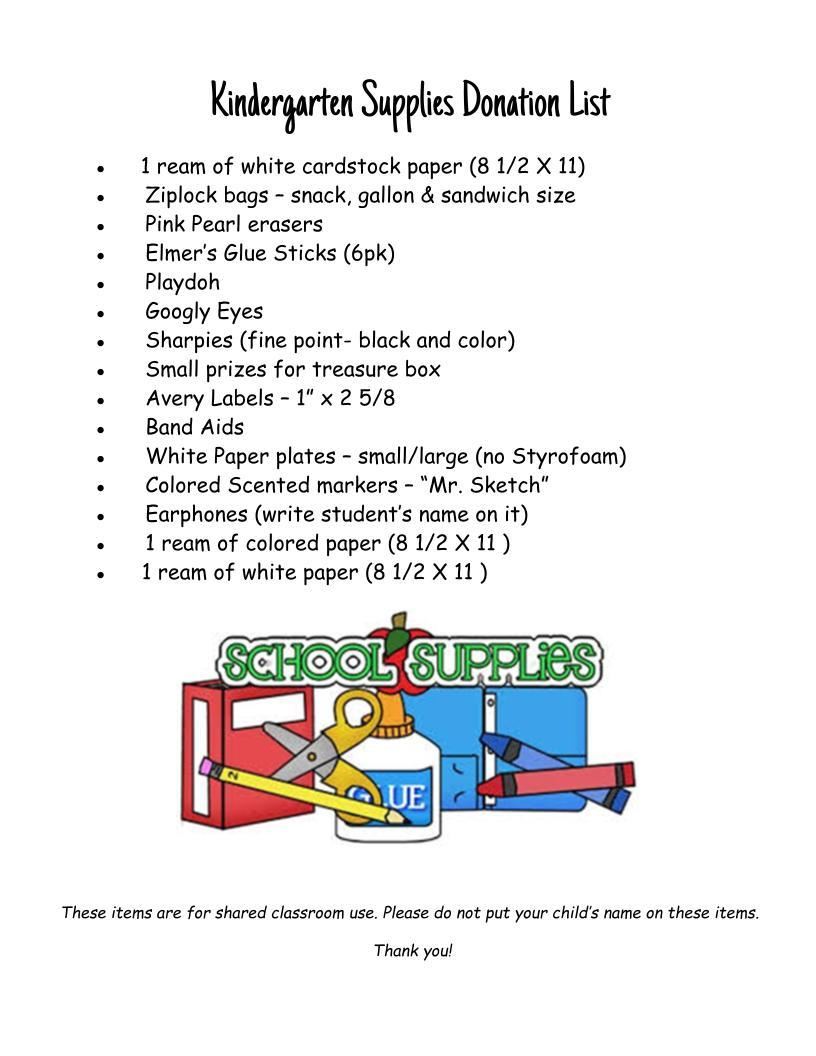 Supply List